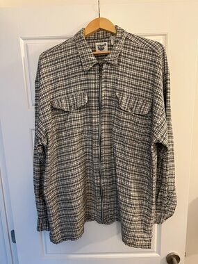 Vintage 90s River Washed Jeans Zip Cotton Jacket